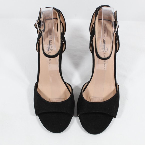 Chinese Laundry Women's Robby Suede Dress Sandals - Black - Picture 3 of 5